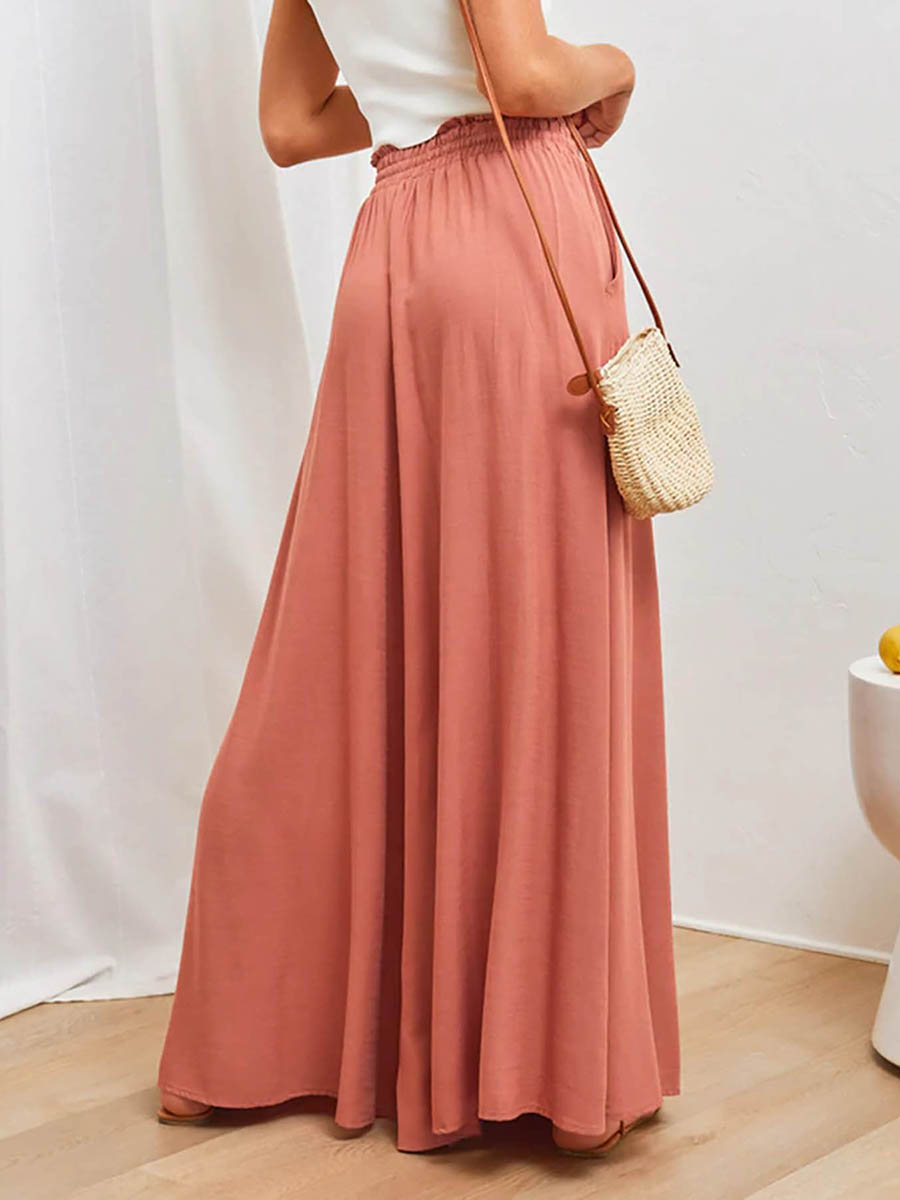 Celana Wanita Pinggang Tinggi  - Palazzo Pant Wide ulasan dan harga
