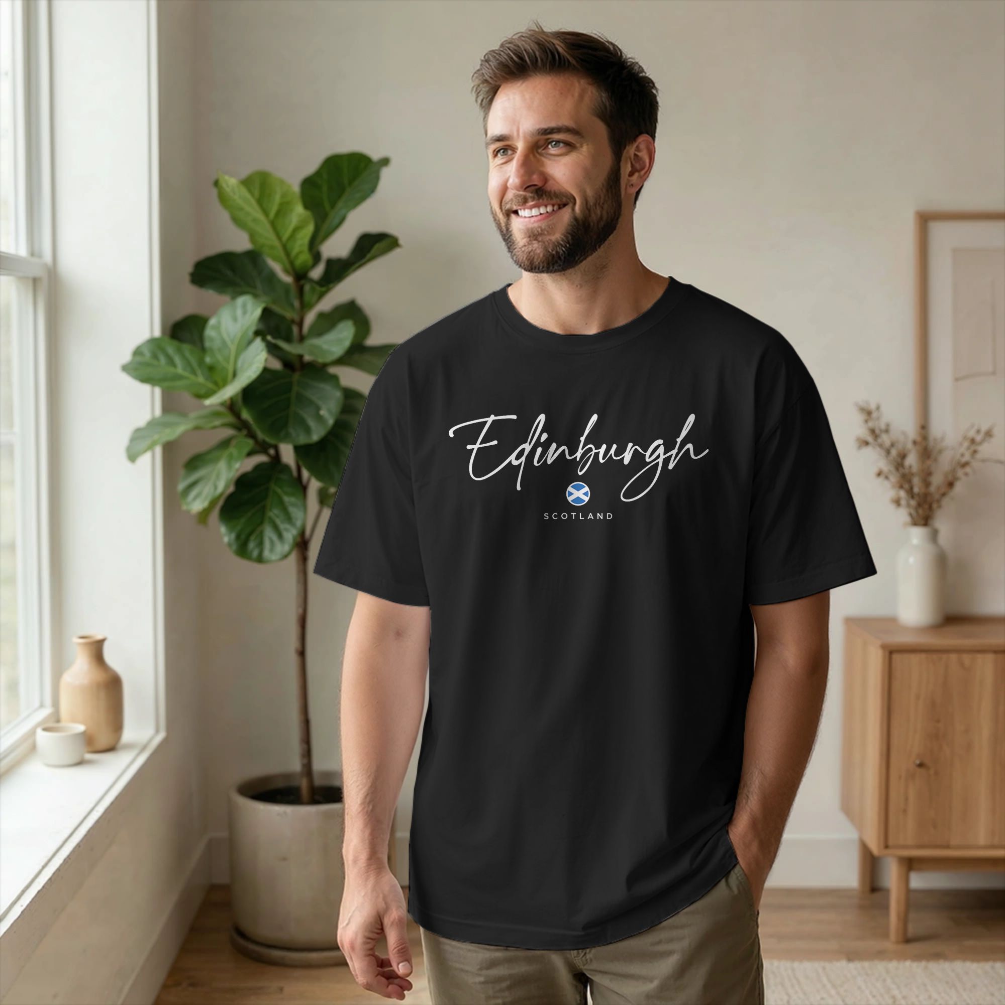 Kaus Pria Edinburgh Skotlandia - Summer Clothing Uk Men ulasan dan harga
