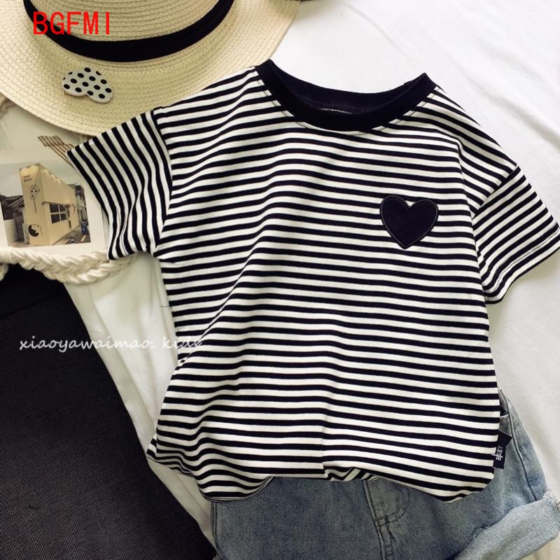 Kaus lengan pendek bergaris-ga - Summer Loving Kids Clothing ulasan dan harga