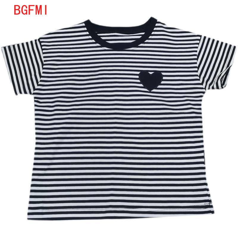 Kaus lengan pendek bergaris-ga - Summer Loving Kids Clothing ulasan dan harga